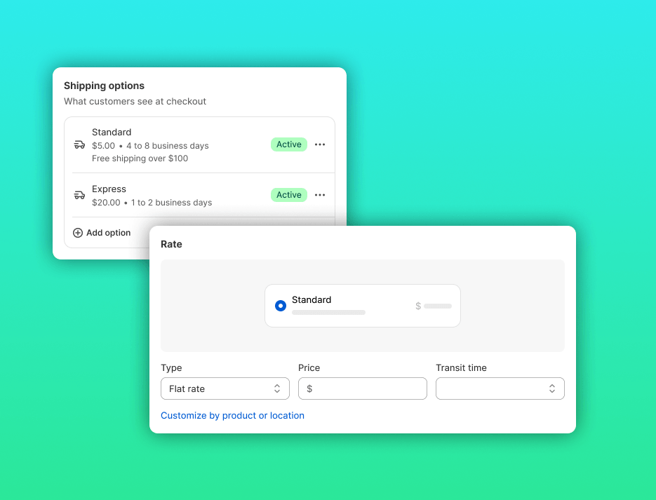 Shipping Setup Redesign